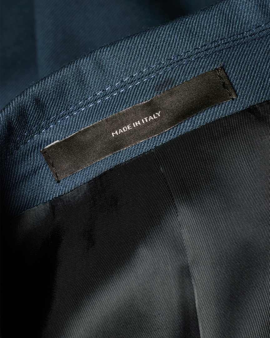 Paul Smith T Sky Blue Wool Cashmere Twill Coat W2R-225C-J21059 40