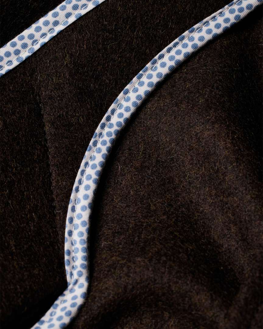 Objclara Oversize Wool Coat Seal Brown