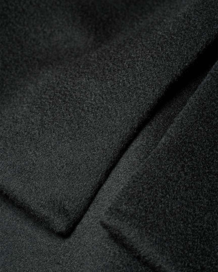 Mens Dark Green Wool Overcoat – Classic Long Coat for Formal and Casual Style