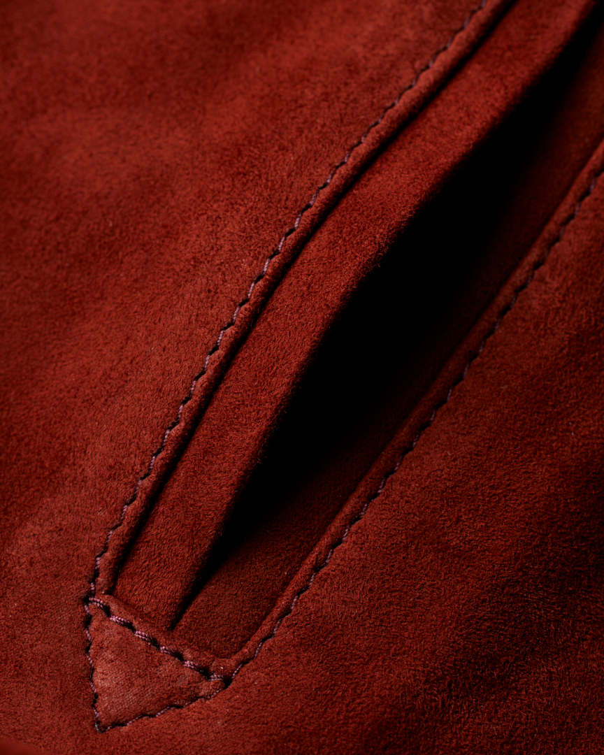 Leather & Suede Chevron Jacket main image 0