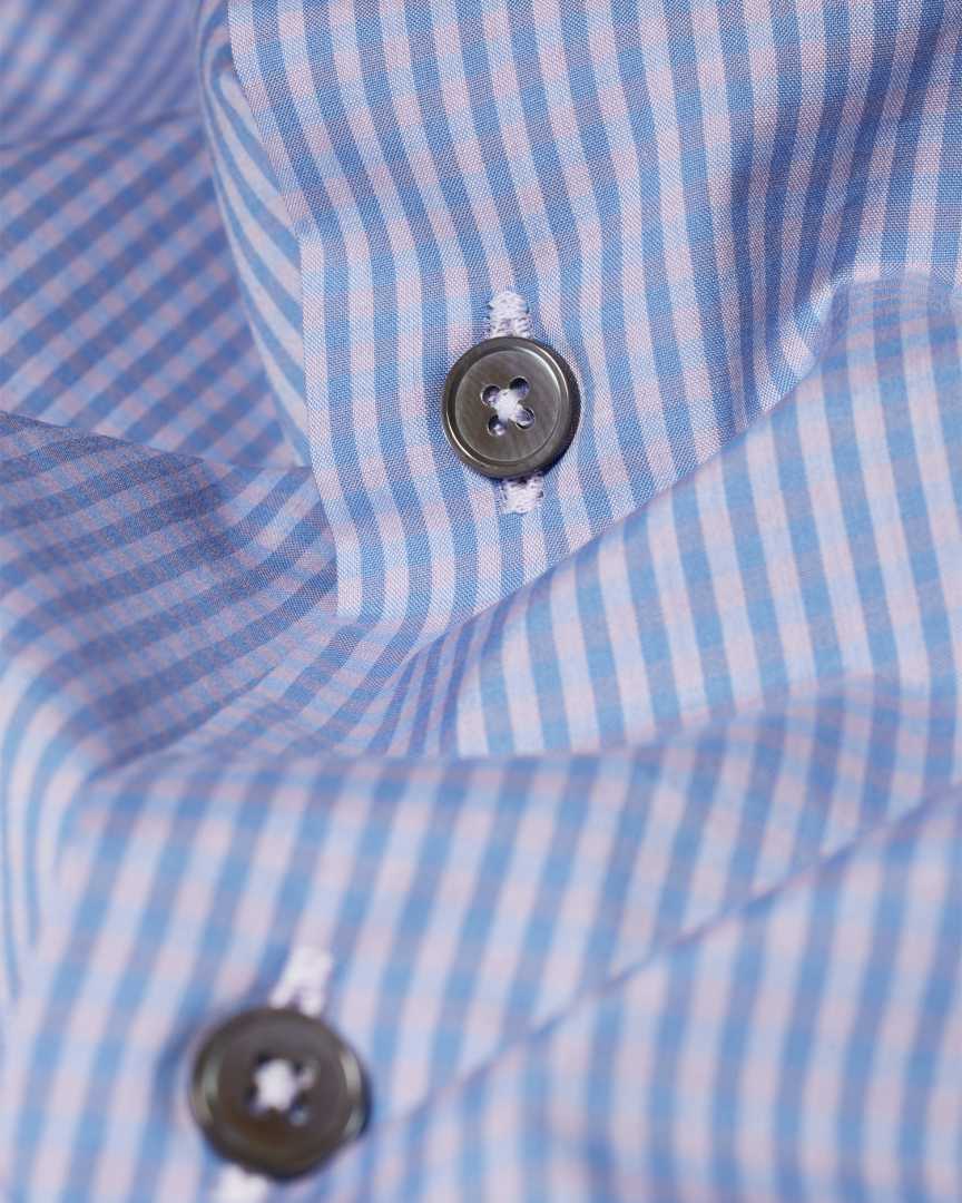Chemise Paul Smith Manchette Gingham Taille IT44 - 100% Coton, Coupe Ajustée, Blanche, Neuf Avec étiquettes