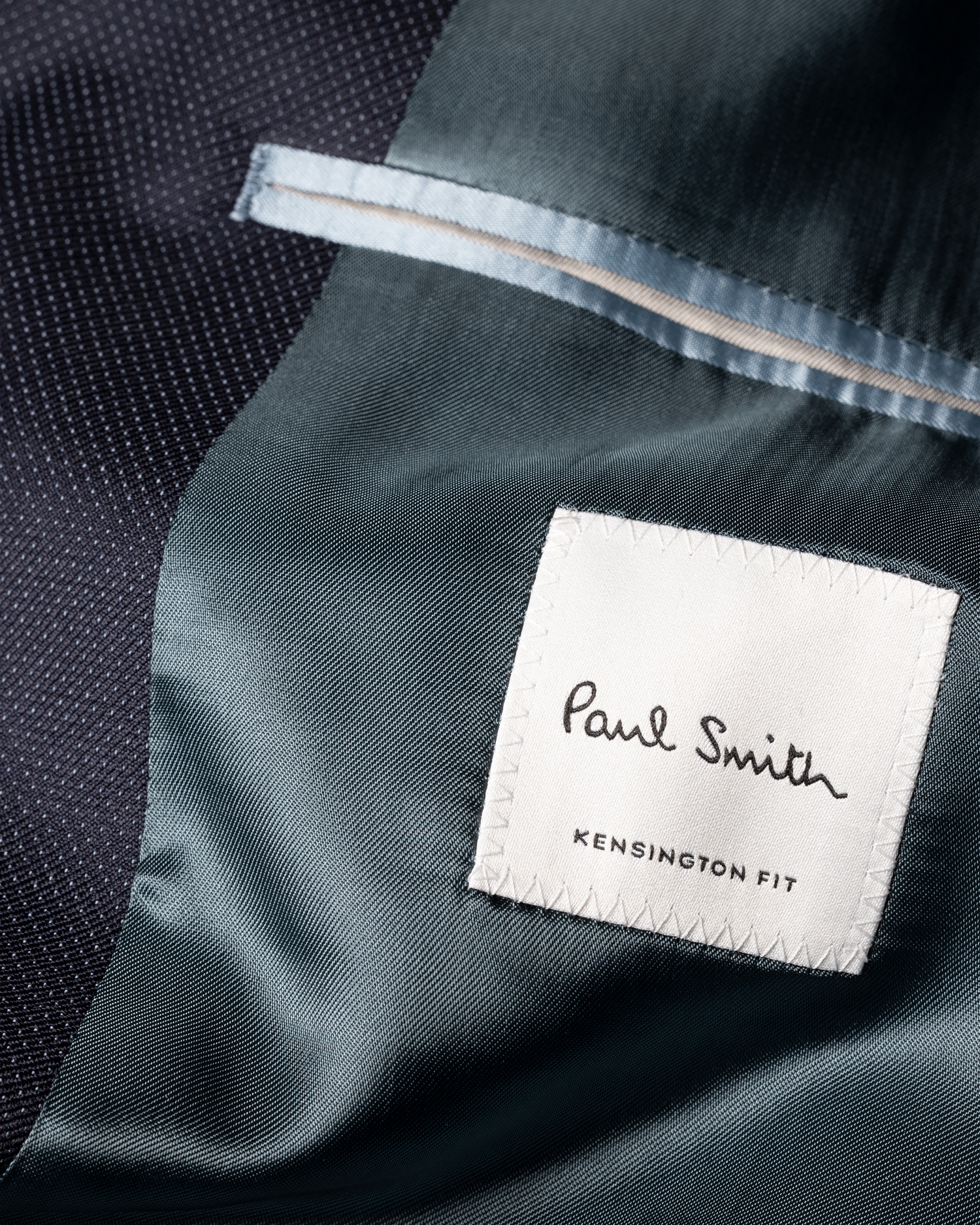 The Kensington - Men's Slim-Fit Dark Navy Pin Dot Wool Suit