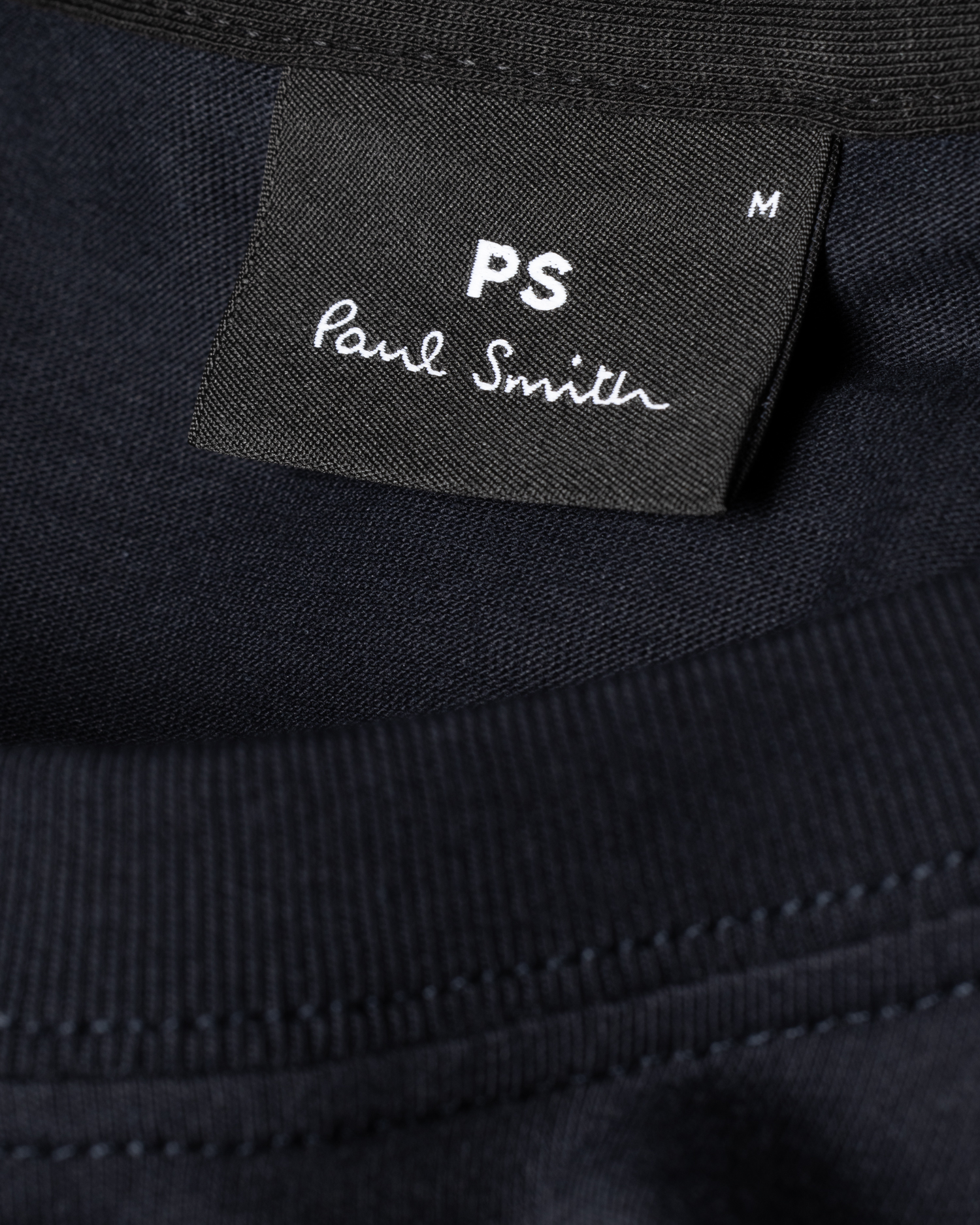 Navy Cotton Zebra Logo T-Shirt