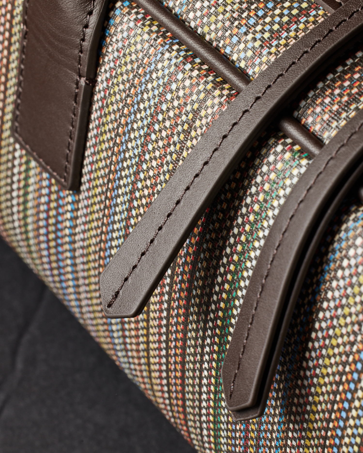 Women's 'Signature Stripe' Coated Canvas Top Handle Shoulder Bag