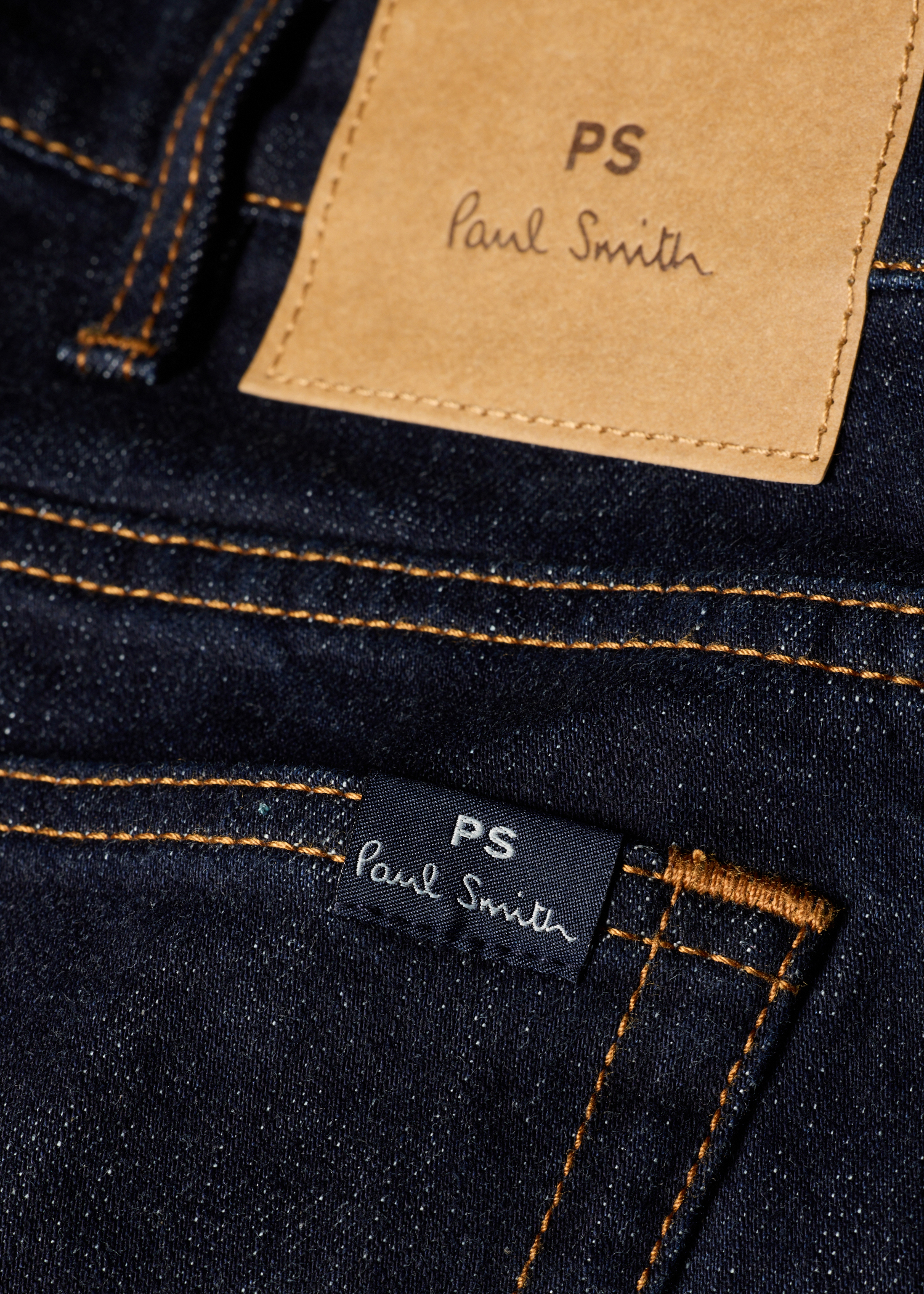 Men's Slim-Fit Indigo-Rinse 'Crosshatch Stretch' Jeans