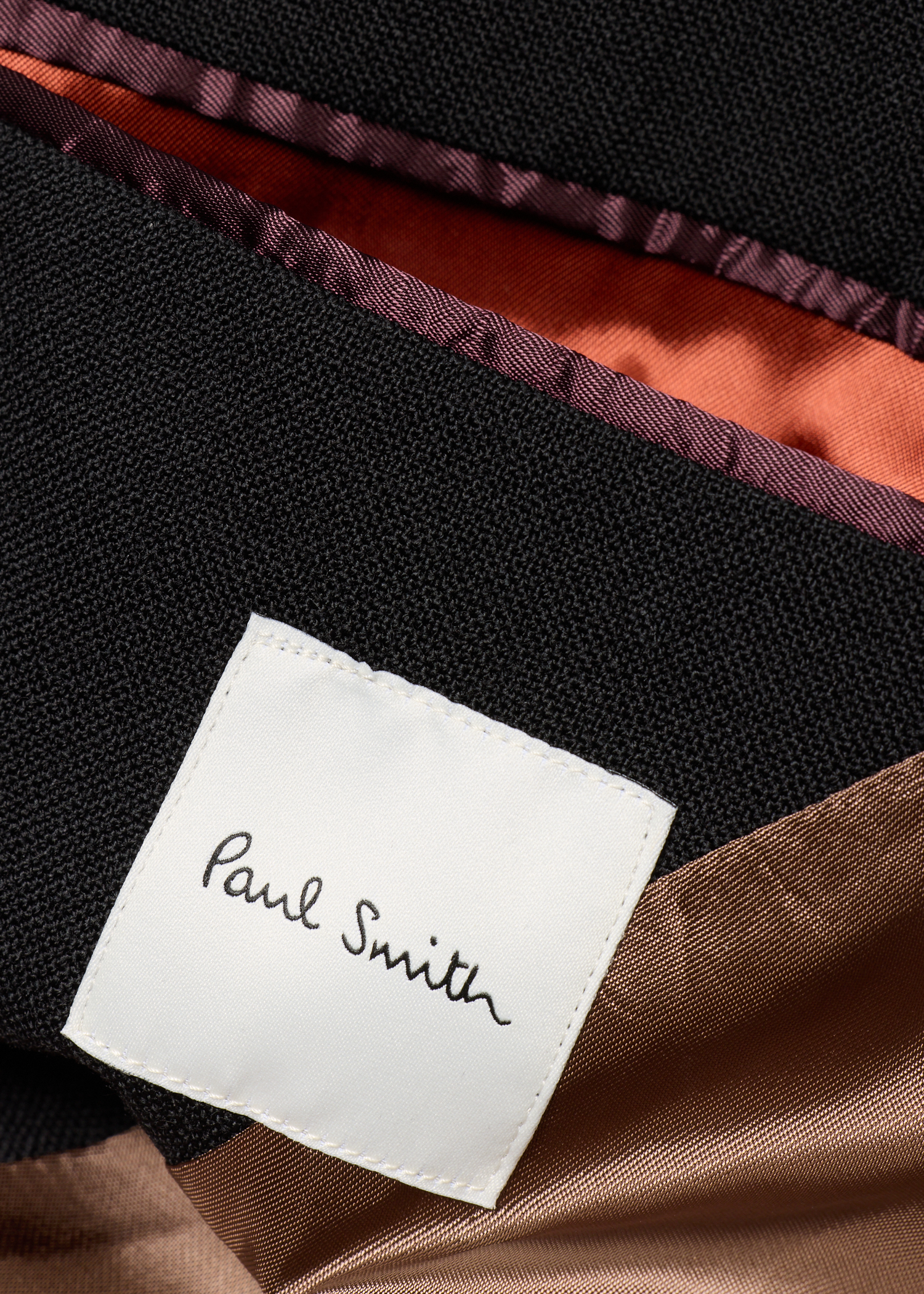 Men's Black Two-Ply Hopsack Wool Work Jacket