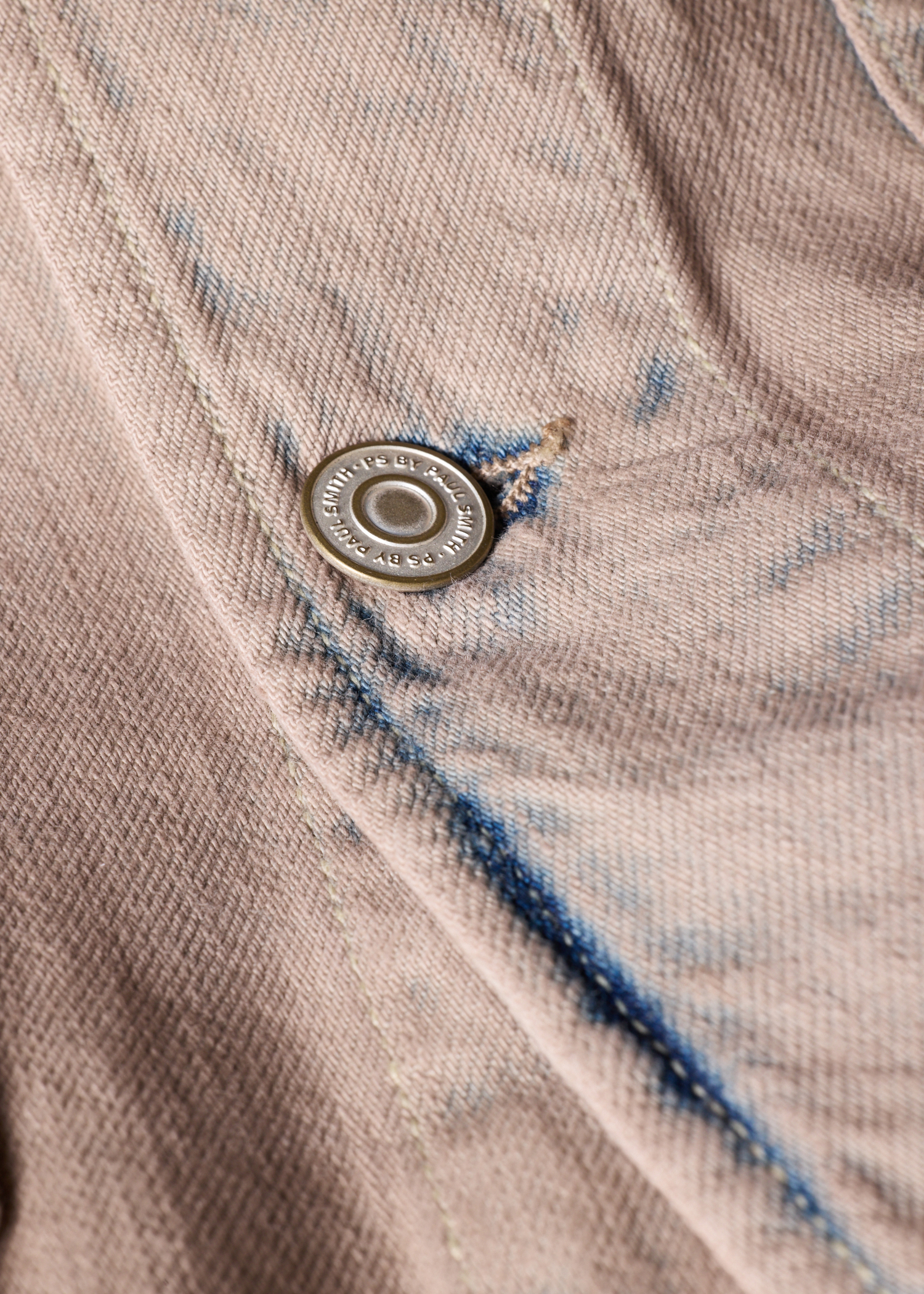 Bleach-Wash Denim Work Jacket
